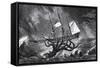 The Kraken, as Seen by the Eye of Imagination, from John Gibson's Monsters of the Sea, 1887-Edward Etherington-Framed Stretched Canvas