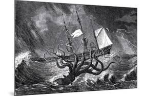 The Kraken, as Seen by the Eye of Imagination, from John Gibson's Monsters of the Sea, 1887-Edward Etherington-Mounted Giclee Print
