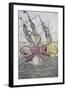 The Kraken Drags Down a Ship-null-Framed Giclee Print