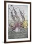 The Kraken Drags Down a Ship-null-Framed Giclee Print