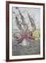 The Kraken Drags Down a Ship-null-Framed Giclee Print