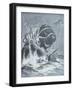 The Kraken Vs. Sperm Whales, 1900 (Litho)-Arthur Twidle-Framed Giclee Print