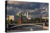 The Kremlin and Moscow River.-Jon Hicks-Stretched Canvas