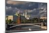 The Kremlin and Moscow River.-Jon Hicks-Mounted Photographic Print