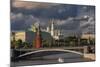 The Kremlin and Moscow River.-Jon Hicks-Mounted Photographic Print