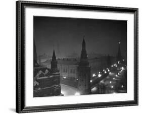 The Kremlin at Night-Thomas D^ Mcavoy-Framed Photographic Print