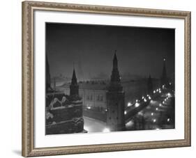 The Kremlin at Night-Thomas D^ Mcavoy-Framed Photographic Print