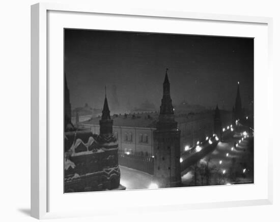 The Kremlin at Night-Thomas D^ Mcavoy-Framed Photographic Print