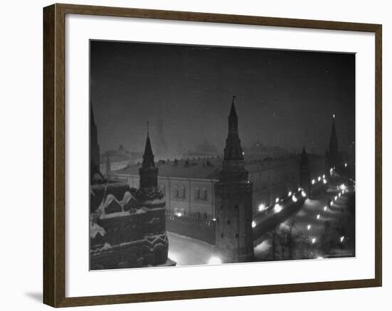 The Kremlin at Night-Thomas D^ Mcavoy-Framed Photographic Print