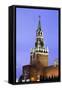 The Kremlin Clocktower in Red Square, Moscow, Russia-Gavin Hellier-Framed Stretched Canvas