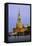 The Kremlin Clocktower in Red Square, Moscow, Russia-Gavin Hellier-Framed Stretched Canvas