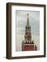 The Kremlin Clocktower in Red Square, Moscow, Russia-Gavin Hellier-Framed Photographic Print