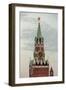 The Kremlin Clocktower in Red Square, Moscow, Russia-Gavin Hellier-Framed Photographic Print