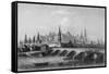 The Kremlin, Moscow (Engraving)-English-Framed Stretched Canvas