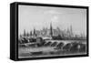 The Kremlin, Moscow (Engraving)-English-Framed Stretched Canvas