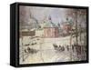 The Kremlin, Moscow, Russia, in Winter-Frederick William Jackson-Framed Stretched Canvas