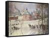 The Kremlin, Moscow, Russia, in Winter-Frederick William Jackson-Framed Stretched Canvas