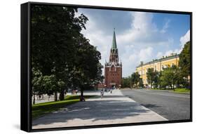 The Kremlin, UNESCO World Heritage Site, Moscow, Russia, Europe-Michael Runkel-Framed Stretched Canvas