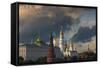 The Kremlin.-Jon Hicks-Framed Stretched Canvas