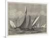 The Kriemhilda, with the Prince of Wales on Board, in Collision with the Shark at Cowes Regatta-null-Framed Giclee Print