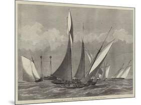 The Kriemhilda, with the Prince of Wales on Board, in Collision with the Shark at Cowes Regatta-null-Mounted Giclee Print