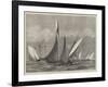 The Kriemhilda, with the Prince of Wales on Board, in Collision with the Shark at Cowes Regatta-null-Framed Giclee Print