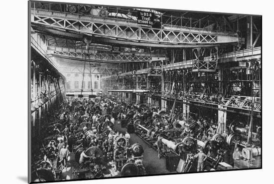The Krupp Gun Factory Number 1, Essen, Germany, World War I, 1917-null-Mounted Giclee Print