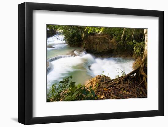 The Kuang Si Waterfalls Just Outside of Luang Prabang, Laos-Micah Wright-Framed Photographic Print