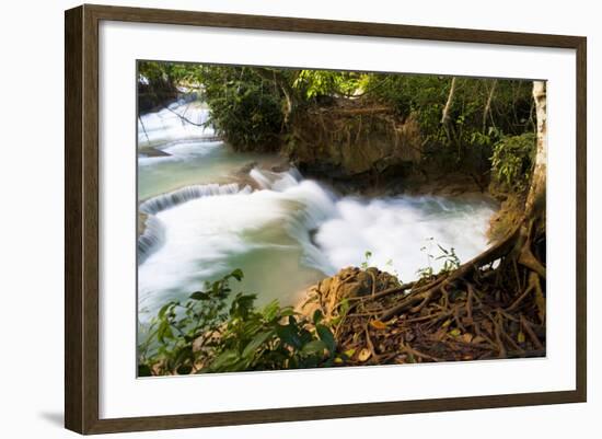 The Kuang Si Waterfalls Just Outside of Luang Prabang, Laos-Micah Wright-Framed Photographic Print