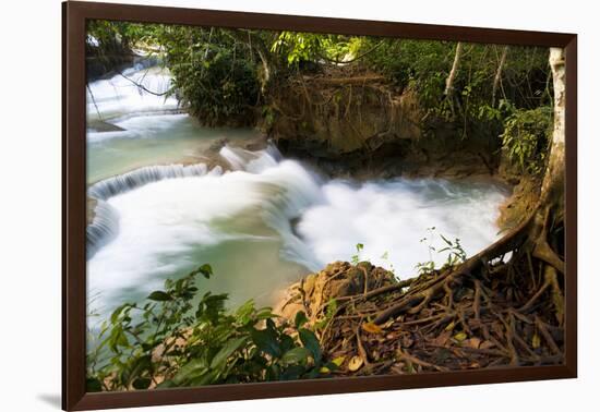 The Kuang Si Waterfalls Just Outside of Luang Prabang, Laos-Micah Wright-Framed Photographic Print