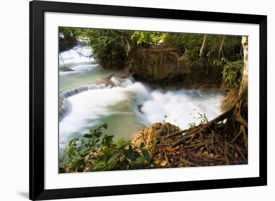 The Kuang Si Waterfalls Just Outside of Luang Prabang, Laos-Micah Wright-Framed Photographic Print