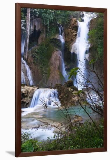 The Kuang Si Waterfalls Just Outside of Luang Prabang, Laos-Micah Wright-Framed Photographic Print