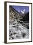 The Kumba Valley in Nepal with Ama Dablam in the Background, Himalayas, Nepal, Asia-John Woodworth-Framed Photographic Print