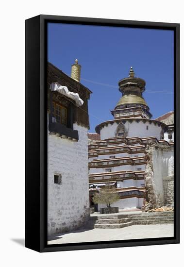 The Kumbum Chorten (Stupa) in the Palcho Monastery at Gyantse, Tibet, China, Asia-Simon Montgomery-Framed Stretched Canvas