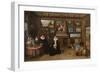 The Kunstkammer with a Married Couple and their Son, First Third of 17th C-Frans Francken the Younger-Framed Giclee Print