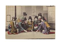 Ohanasan Playing "Go" Game-The Kyoto Collection-Premium Giclee Print