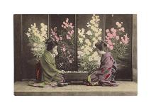 Women Under Wisteria Trellis-The Kyoto Collection-Premium Giclee Print