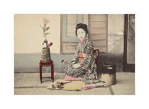 Women Under Wisteria Trellis-The Kyoto Collection-Premium Giclee Print