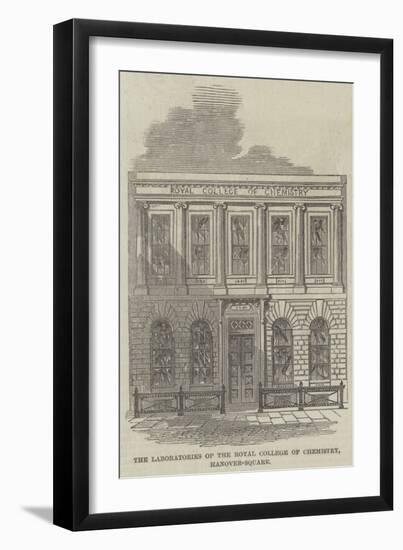 The Laboratories of the Royal College of Chemistry, Hanover-Square-null-Framed Premium Giclee Print