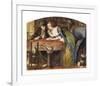 The Laboratory-Dante Gabriel Rossetti-Framed Premium Giclee Print