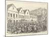 The Labour Agitation at Austria, Riots at Fulneck, Moravia-Johann Nepomuk Schonberg-Mounted Giclee Print