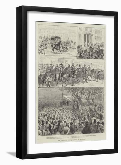 The Labour and Shipping Strike at Melbourne-null-Framed Giclee Print