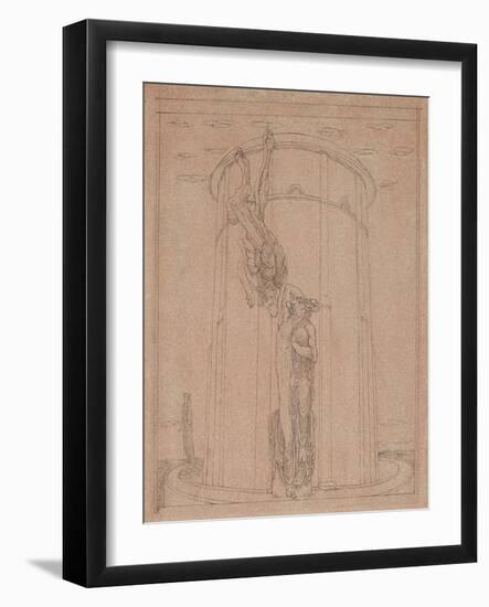 The Labyrinth in Which the Twiformed Bull Was Stalled-Charles Ricketts-Framed Giclee Print