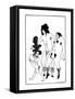 The Lacedaemonian Ambasadors, Illustration from Lysistrata by Aristophanes 1896-Aubrey Beardsley-Framed Stretched Canvas