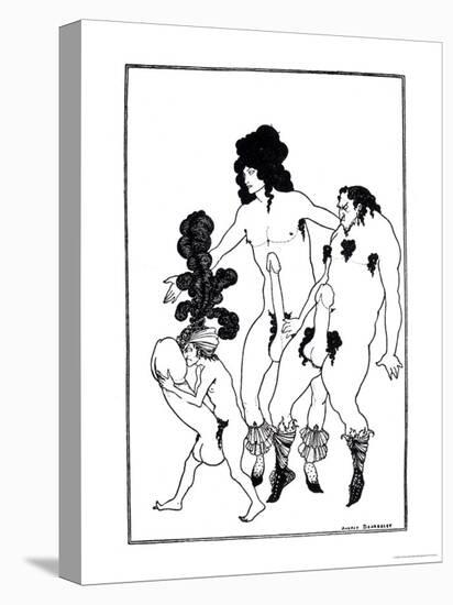 The Lacedaemonian Ambasadors, Illustration from Lysistrata by Aristophanes 1896-Aubrey Beardsley-Stretched Canvas