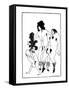 The Lacedaemonian Ambasadors, Illustration from Lysistrata by Aristophanes 1896-Aubrey Beardsley-Framed Stretched Canvas