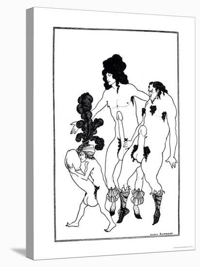 The Lacedaemonian Ambasadors, Illustration from Lysistrata by Aristophanes 1896-Aubrey Beardsley-Stretched Canvas