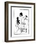 The Lacedaemonian Ambasadors, Illustration from Lysistrata by Aristophanes 1896-Aubrey Beardsley-Framed Premium Giclee Print