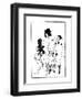 The Lacedaemonian Ambasadors, Illustration from Lysistrata by Aristophanes 1896-Aubrey Beardsley-Framed Premium Giclee Print