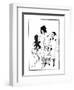 The Lacedaemonian Ambasadors, Illustration from Lysistrata by Aristophanes 1896-Aubrey Beardsley-Framed Premium Giclee Print